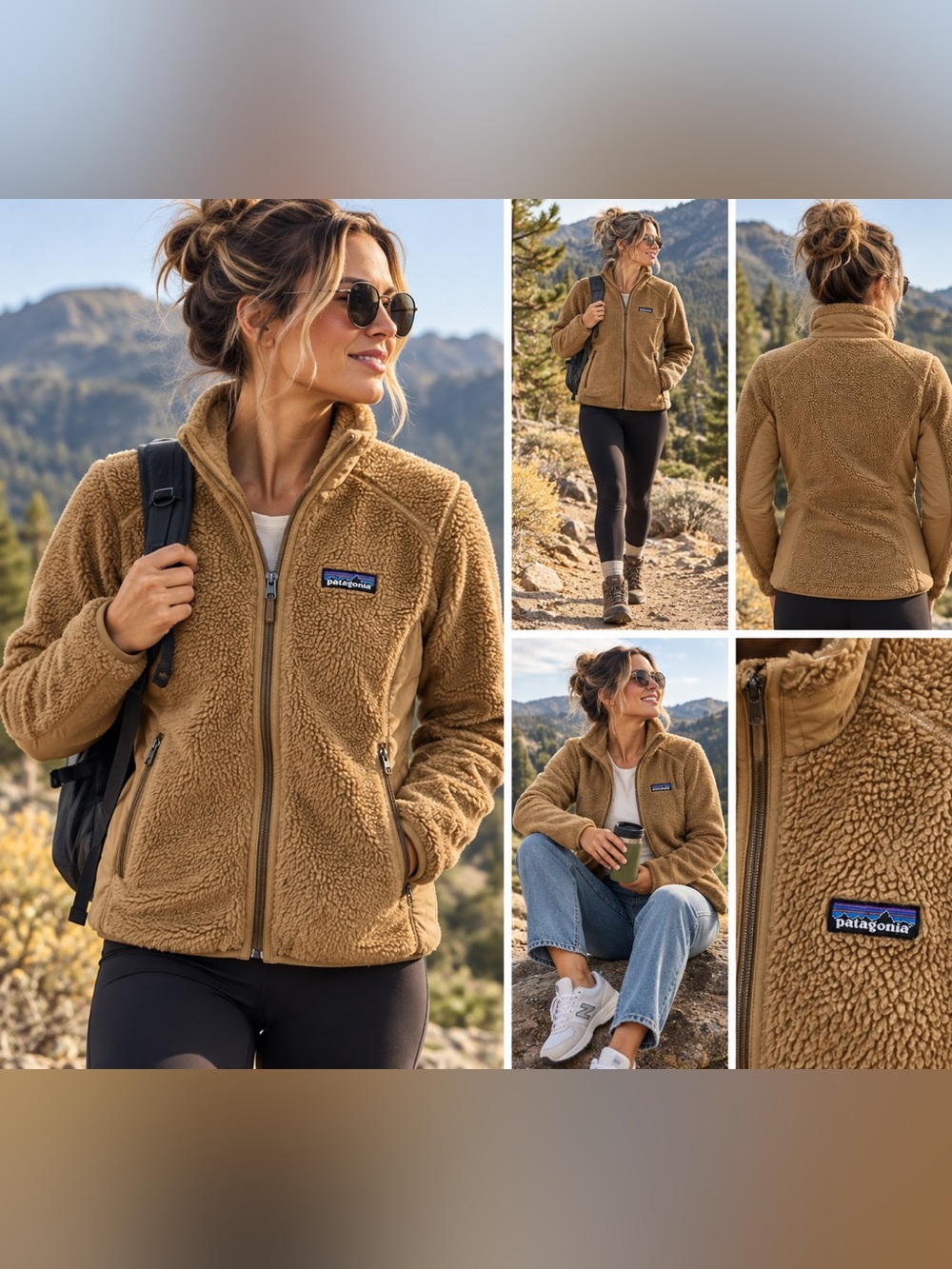 Patagonia Women S Classic Retro-X High Pile Fleece Full Zip Outdoor Jacket Warm